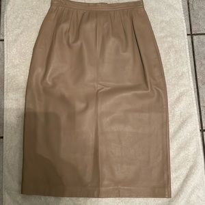 Vintage Schjelde leather skirt